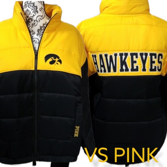 PINK Victoria's Secret Jackets & Blazers - VS PINK Iowa Hawkeyes Puffer Jacket